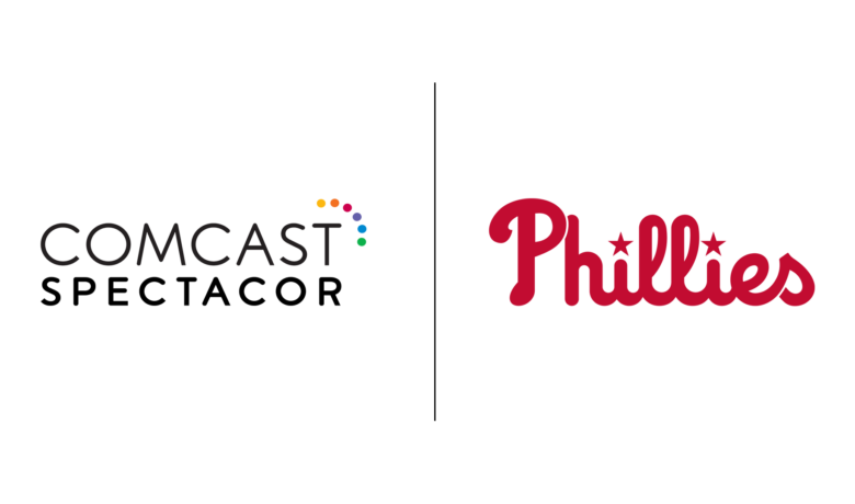 Comcast Spectacor and Philadelphia Phillies logos