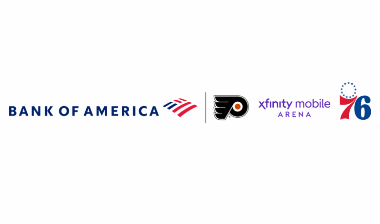 Bank of America and Philadelphia Flyers logos