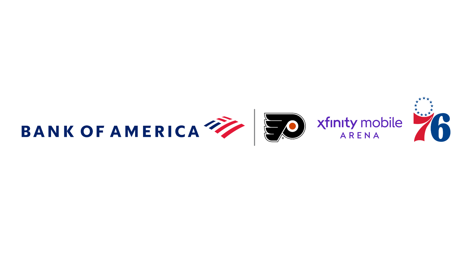 Bank of America and Philadelphia Flyers logos
