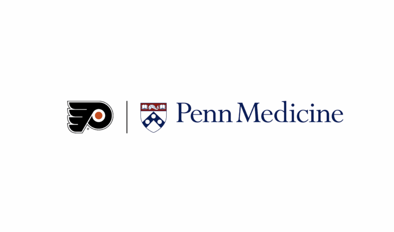 Philadelphia Flyers and Penn Medicine logos