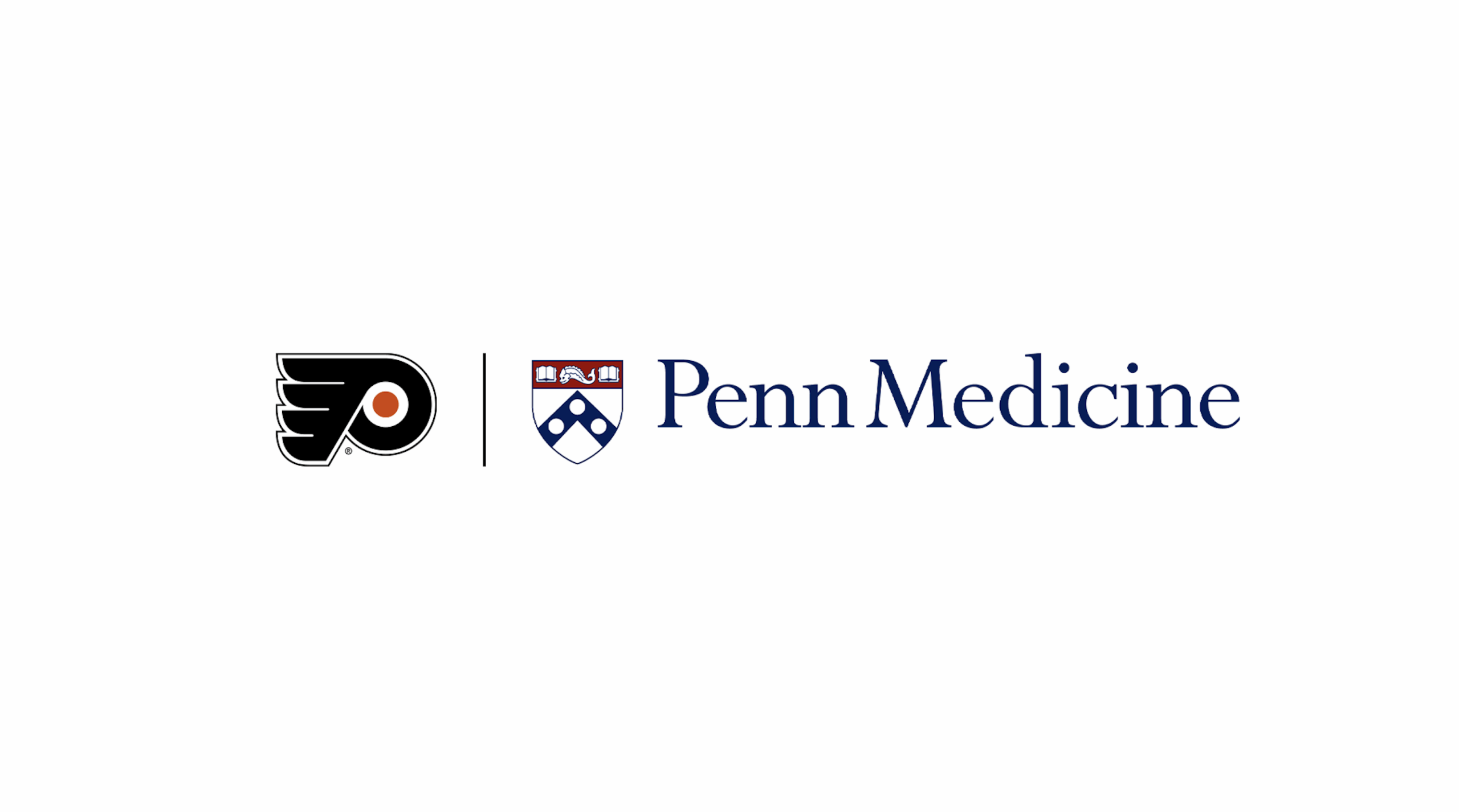 Philadelphia Flyers and Penn Medicine logos